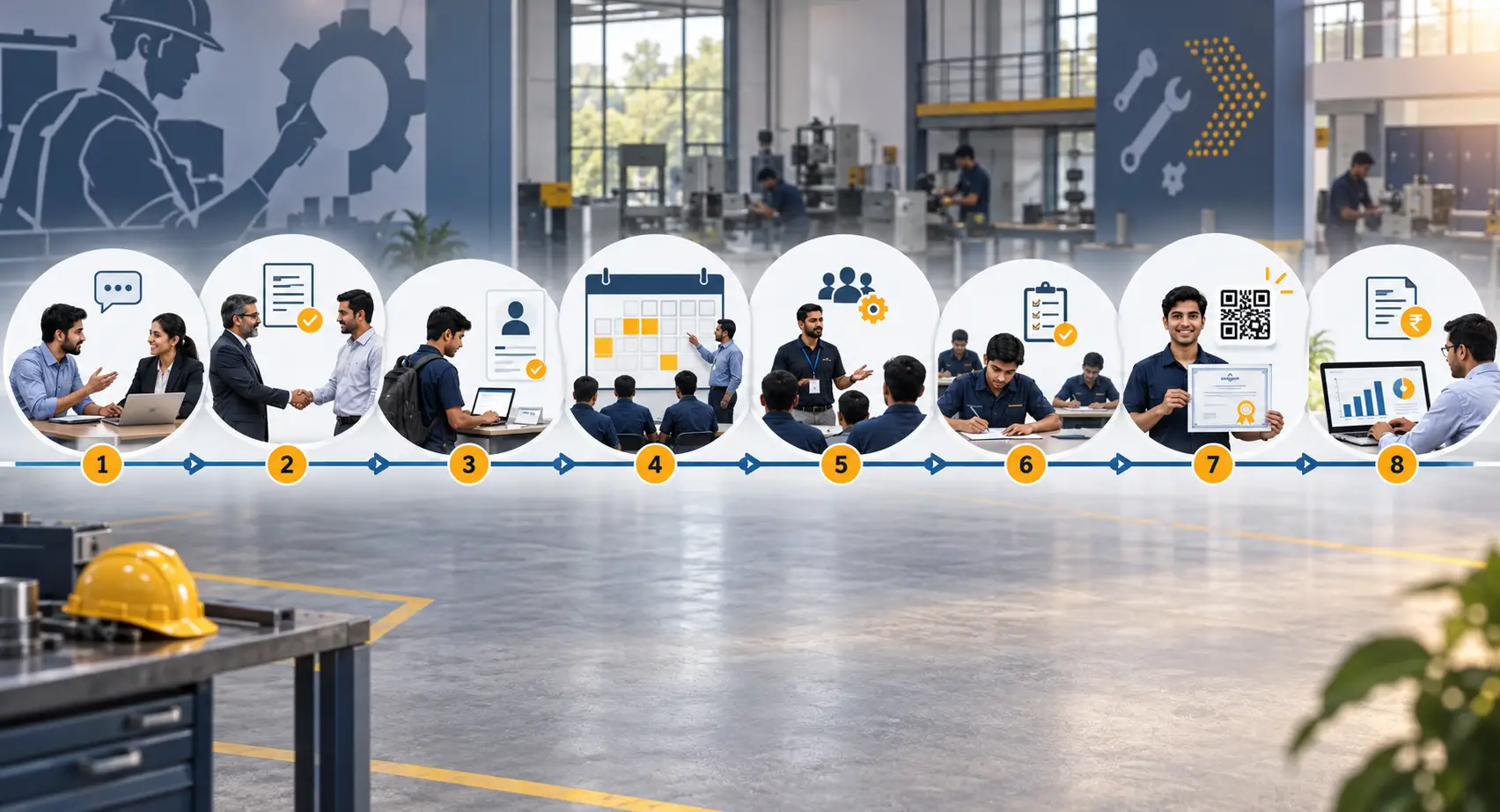 Technical training administration challenges transitioning from fragmented schedules to structured digital workflows