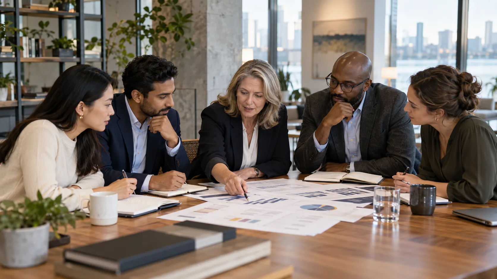 Professional services account and client communication represented through a connected business workflow.