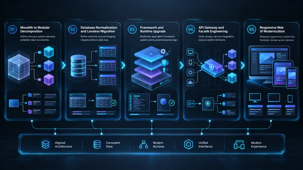 5 Core Disciplines of Software Modernization and Re-Engineering